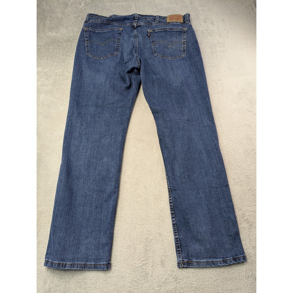 Levi's 559 Relaxed Straight Jeans Mens Size 38x32 Dark Wash Denim Pants‎ - Picture 4 of 14